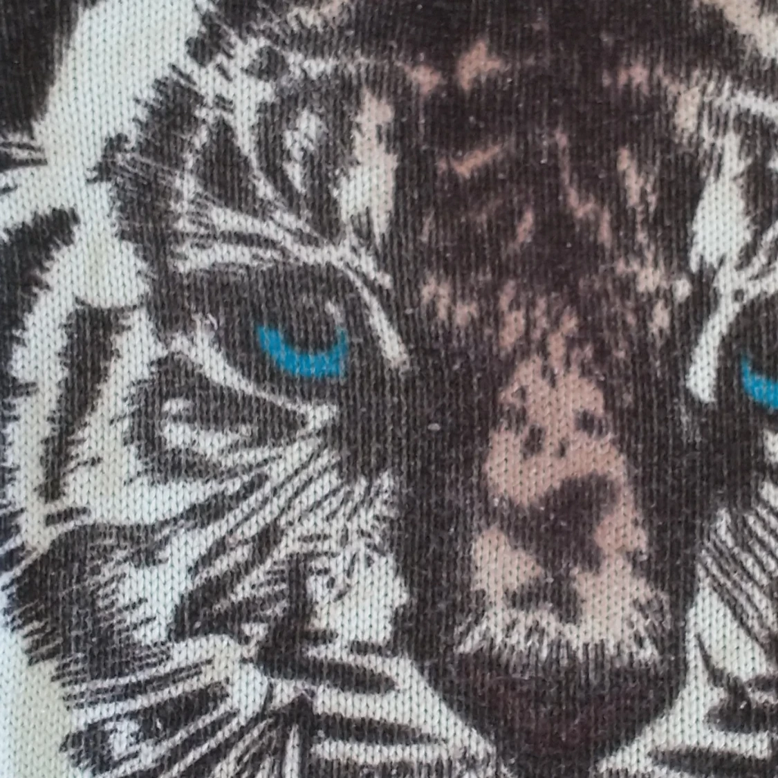 Stickad sweatshirt turkos  - 90