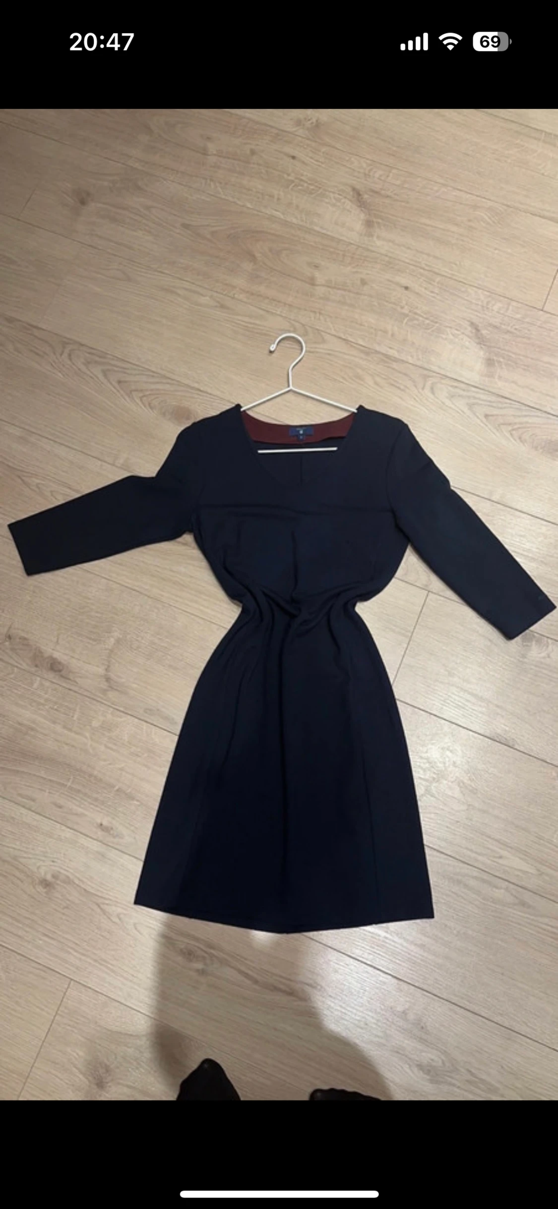 Marinblå klänning GANT