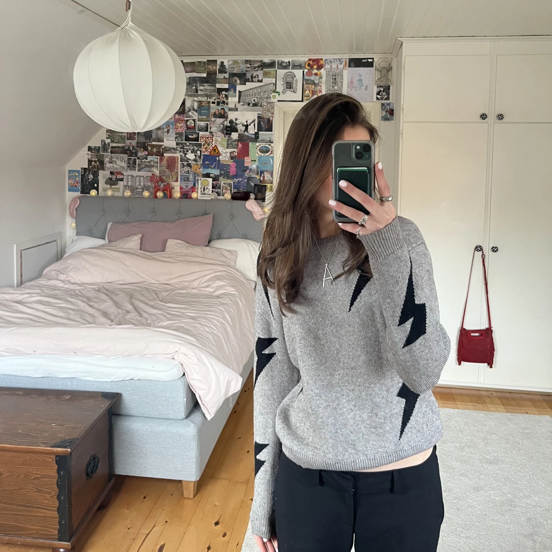 Cool stickad tröja - 90