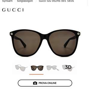 Hej säljer nu mina äkta Gucci solglasögon (vet inte om jag har kvitto kvar men kan försöka leta upp). Du får me fodralet till dem. Ny pris 2500kr hel svarta se på sista bilden. KÖPAREN STÅR FÖR FRAKTEN💕 