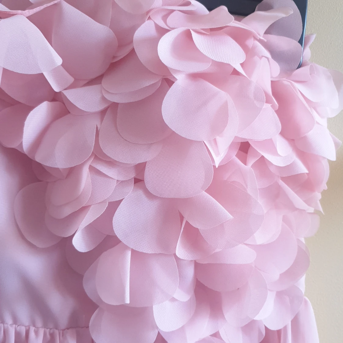 Puderrosa balklänning enaxlad - 91