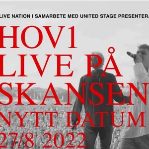 Hov1 biljetter - Säljer två stycken hov1 biljetter för 500kr styck, ståplats till Skansen 2022. Pris kan diskuteras (köpte biljetterna till konserten som skulle va på Skansen 2020, den blev inställd och biljetternas verkan framflyttades till i år,kunde inte gå de datumet
