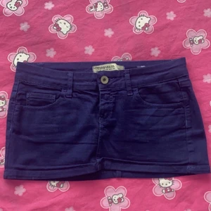 minikjol  - blå minikjol