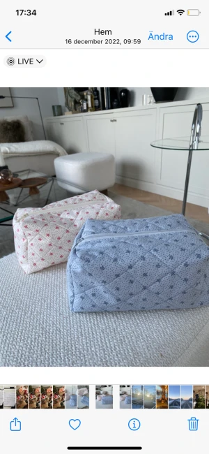 Handgjord Nessesär  - Jag gör handgjorda nessesärer med egen fodrad och quiltad yttterlager med enfärgade insidor som matchar utsidan. Jag har tygerna som finns på bilden men även några fler så det är bara att fråga isåfall! Dem finns i liten(175) Mellan(189) och stor(225)❤️❤️