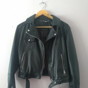 Black leather jacket  - Black leather jacket, barely used, good condition