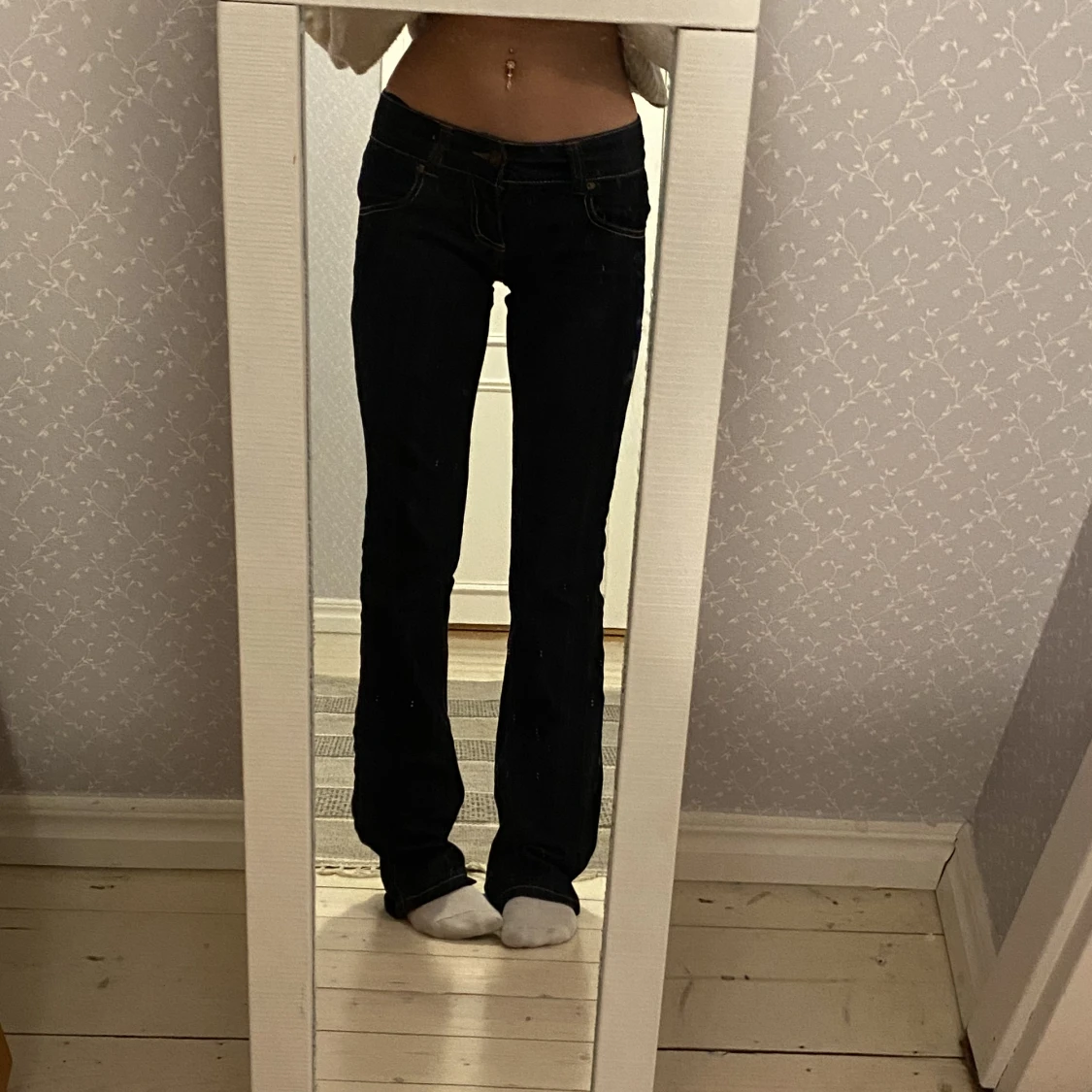 Lågmidjade jeans