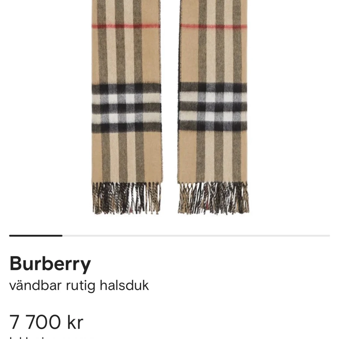 Burberry halsduk chasmere nypris 7700 (kolla sista bilden) - 91