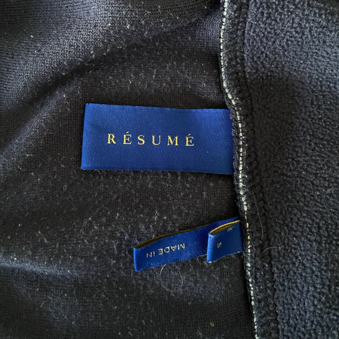 Resumé Fleecetröja Marinblå S - 90