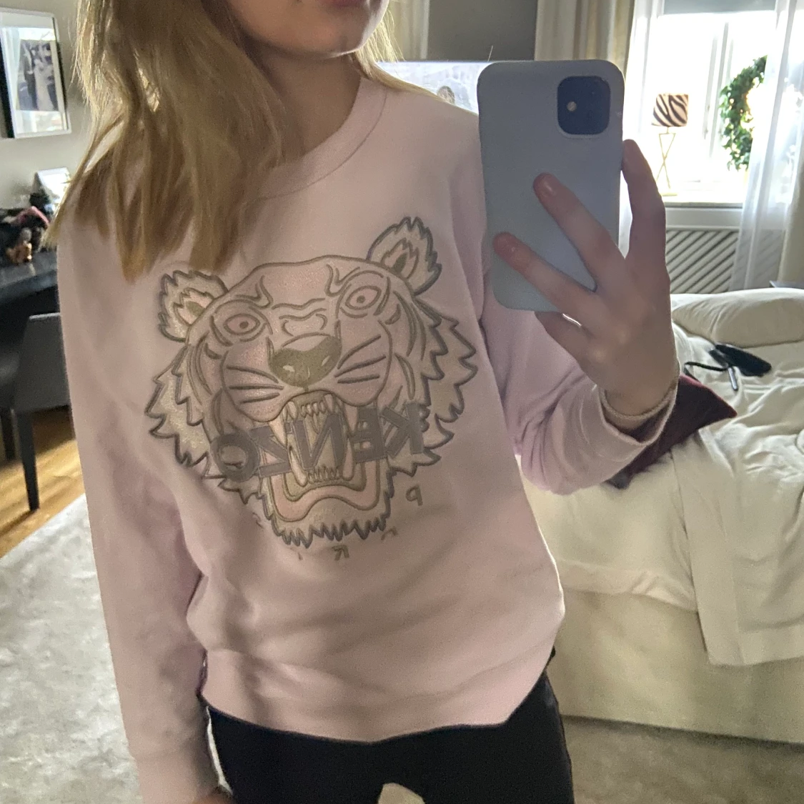 Kenzo tröja, ljus rosa.