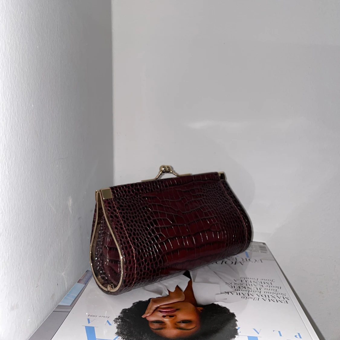 Mini clutch burgundy  - 90