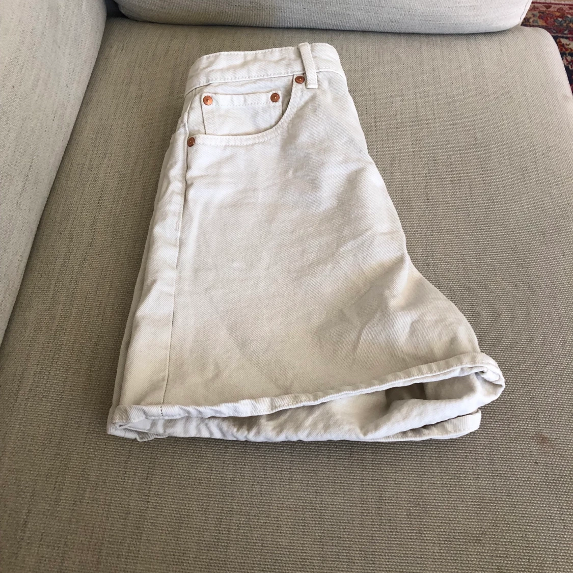 Lindex high waisted shorts vita strl M - 91