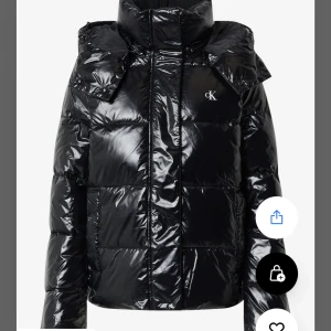 HELT NY CALVIN KLEIN GLANS JACKA! - Jackan är sprillans ny och har ej andvänds ute den är i storlek xs o sitter jätte bra, säljer då jag könde de inte var min stil! 