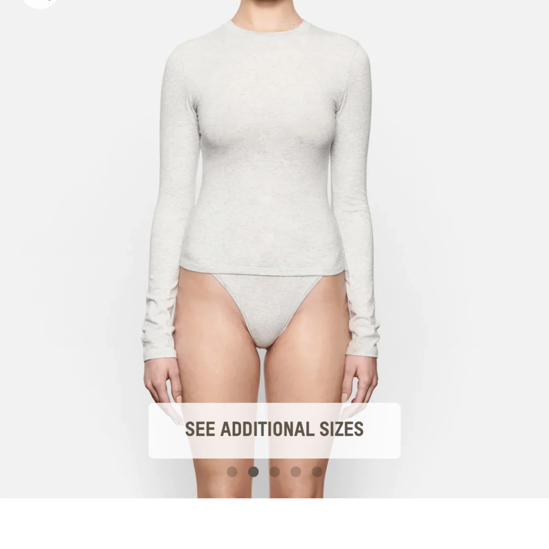 Ny Skims cotton långärmad  - 90