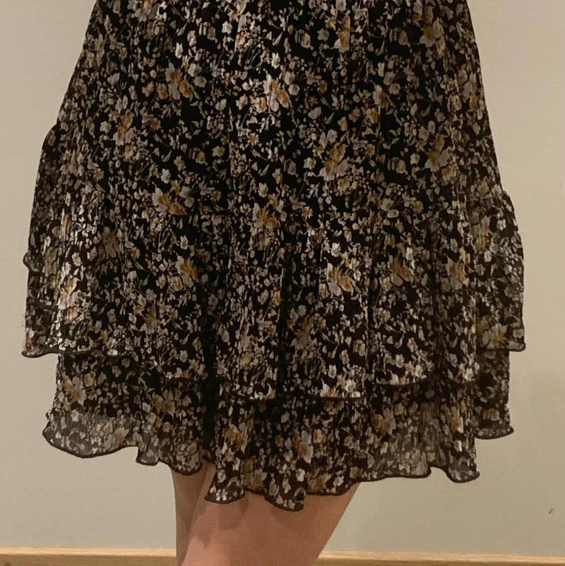 Blommig volang kjol-NAKD - 91