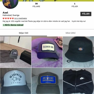 Detta är mitt konto ni kan nå mig på dethär kontot innan jag lyckas logga in igen, skriv vad det är ni vill köpa så löser vi det MVh 🌝 - Axel