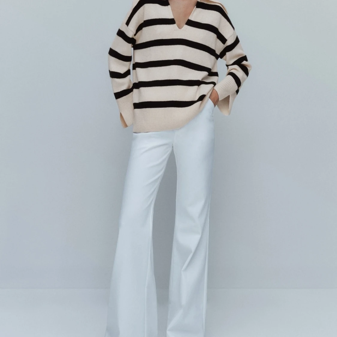 Trendig stickad tröja - 91