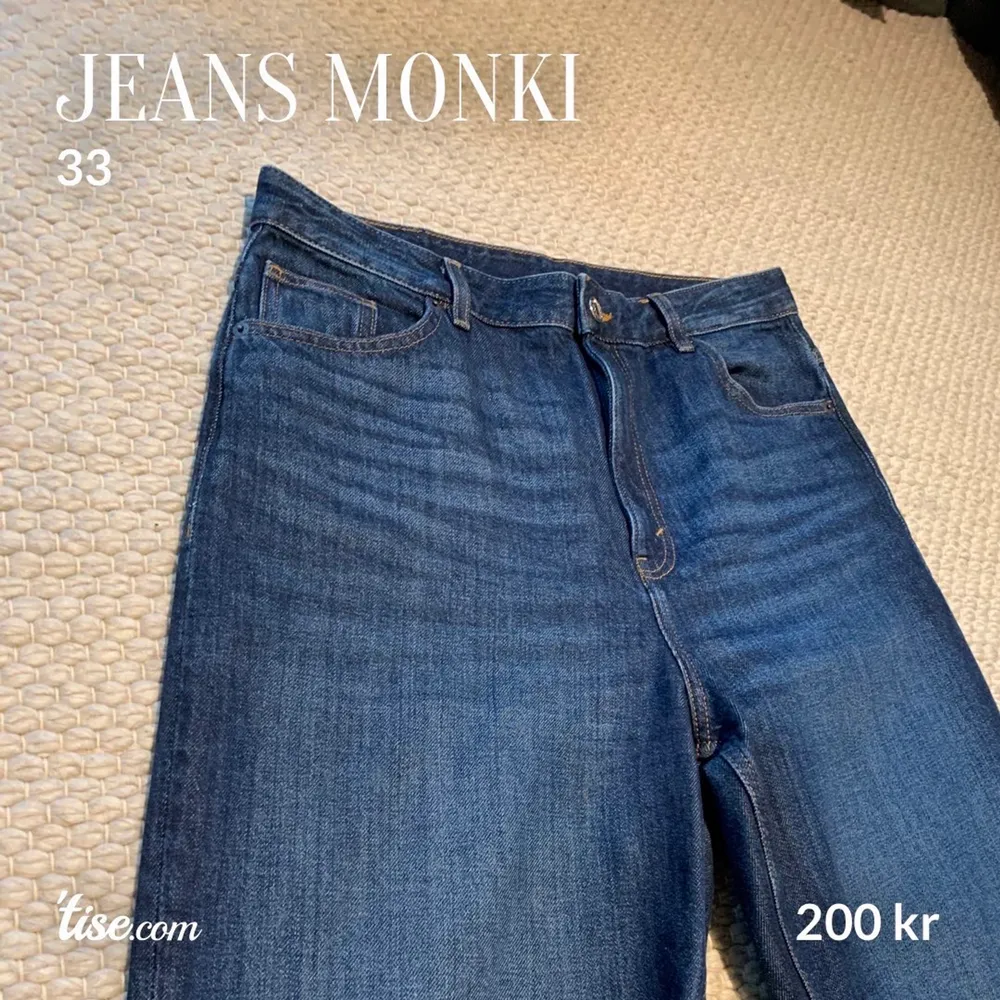 Nästan oanvänt skick. Använda en gång, tvättade en gång. Säljer pga för stora för mig. (Storlek 33 - Nypris 400kr). Finns att hämta i Gustavsberg, Värmdö. Kan även frakta, då står köparen för fraktkostnad. . Jeans & Byxor.