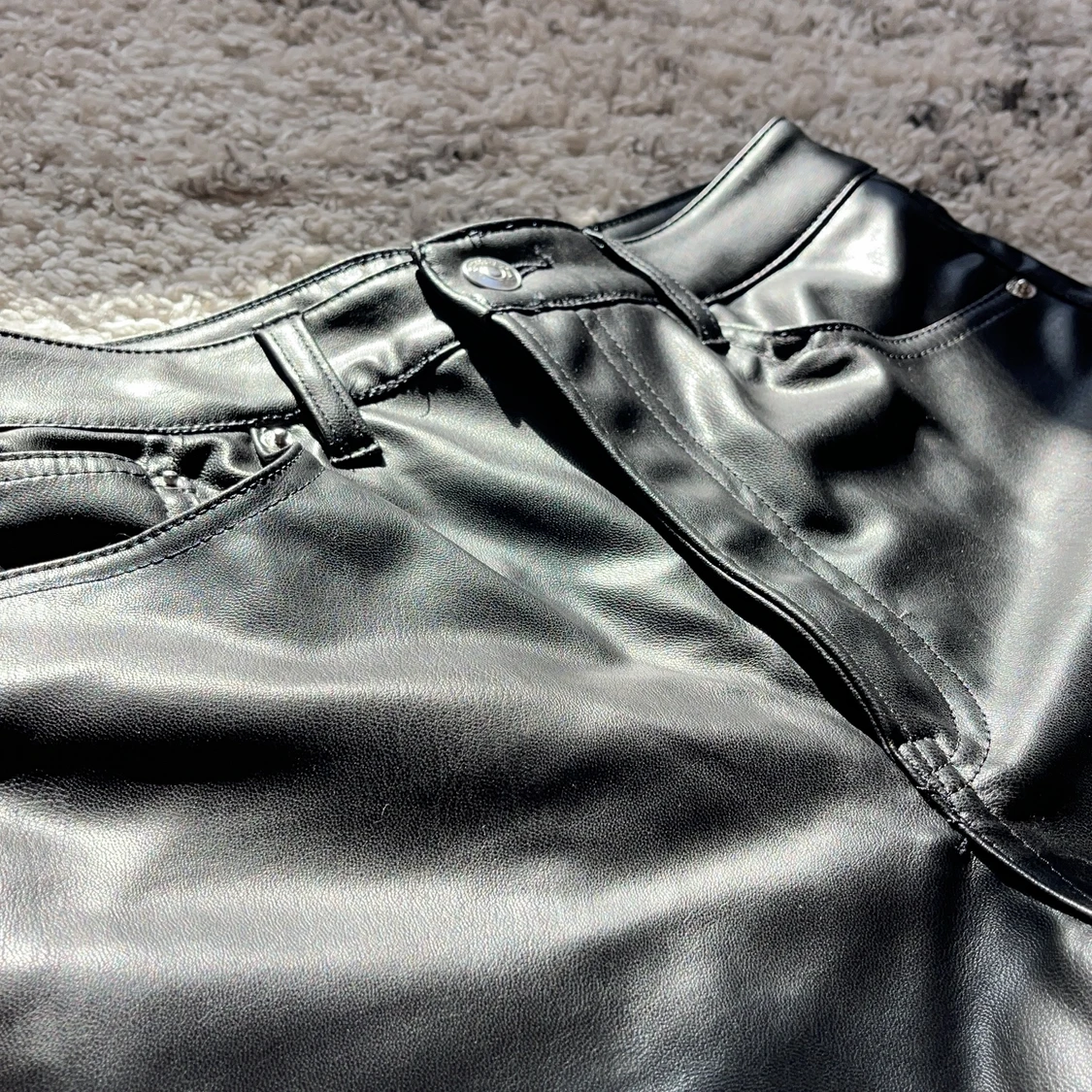 Läder Byxor stl 38 - 90