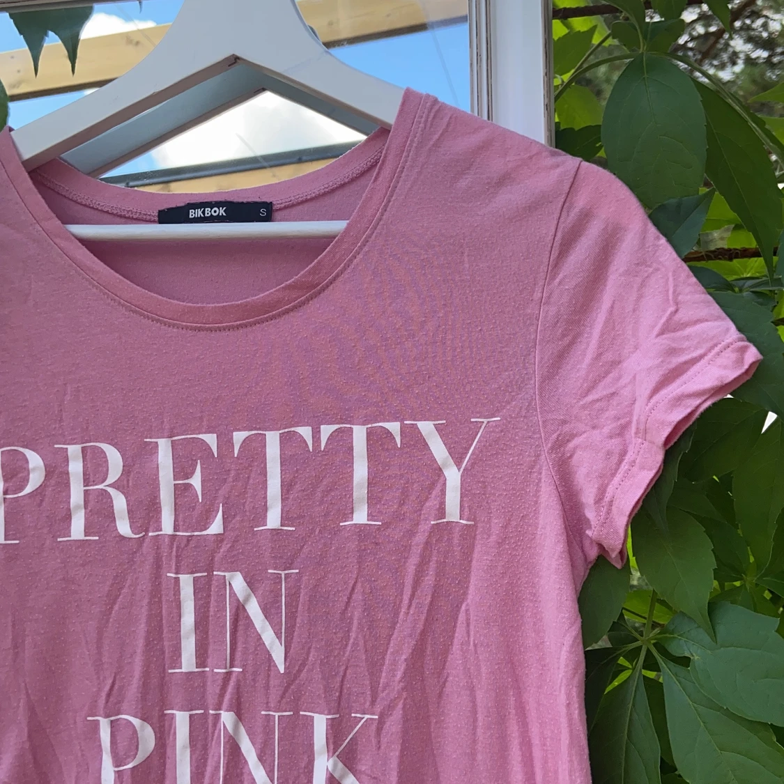 Rosa T-shirt med tryck - 90