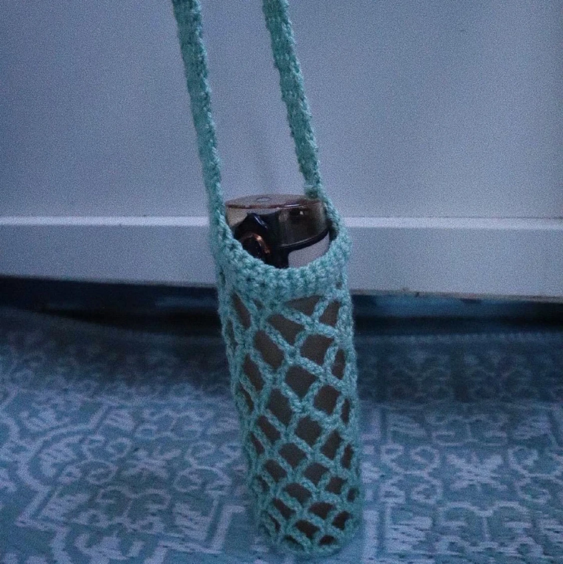 Virkad flaskhållare - 90