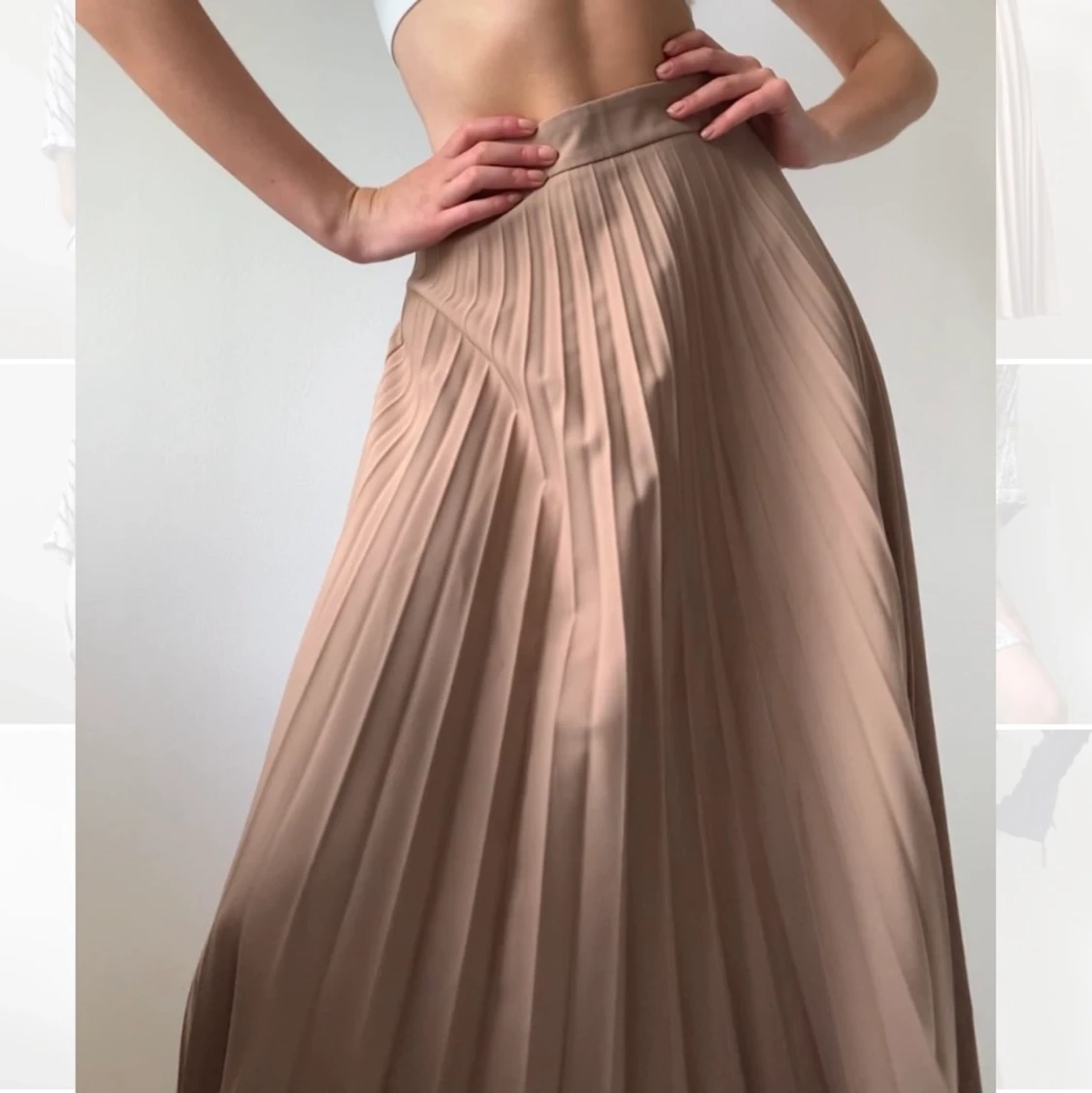 Långkjol plisserad stradivarius XS - 91