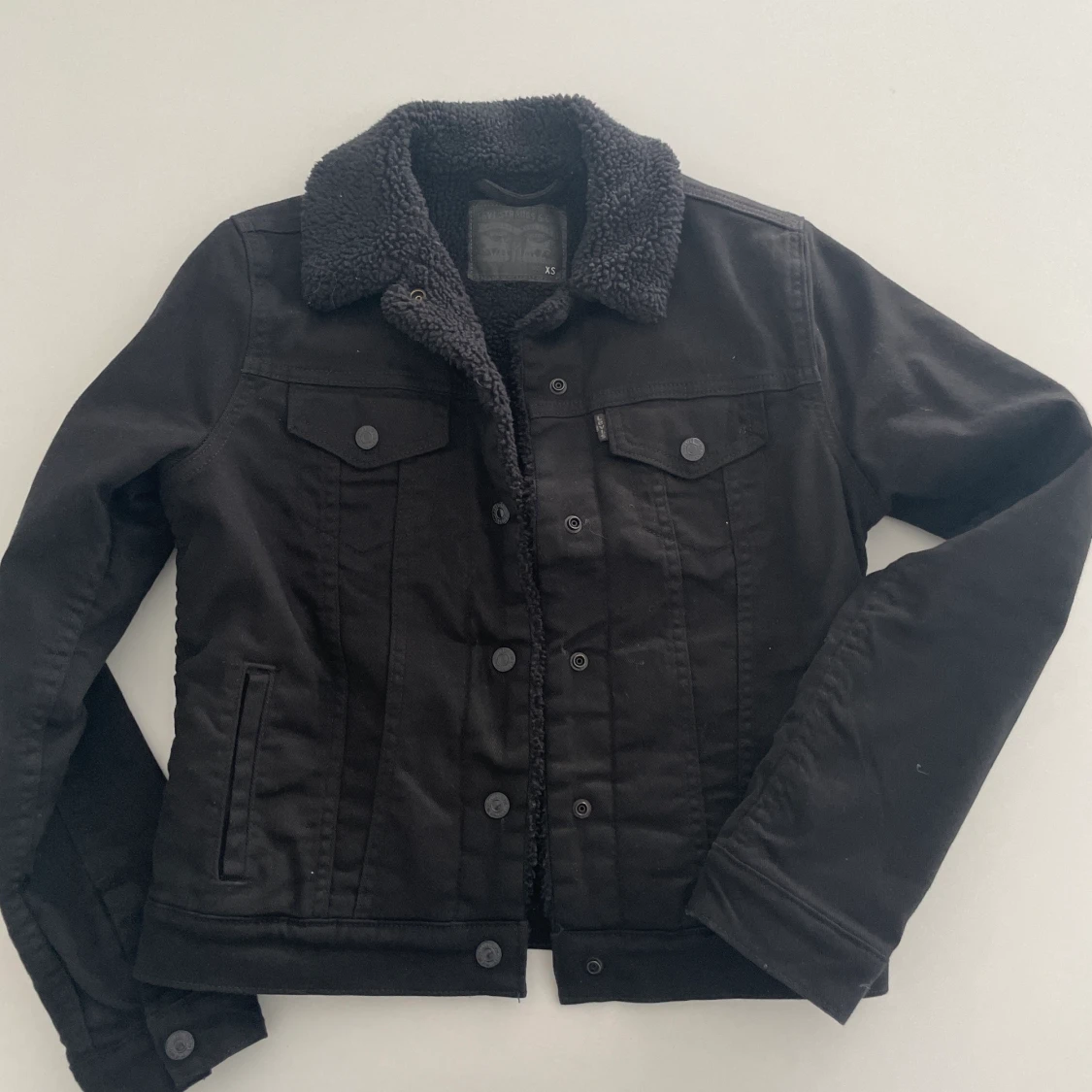 Levis fodrad jeansjacka - 90