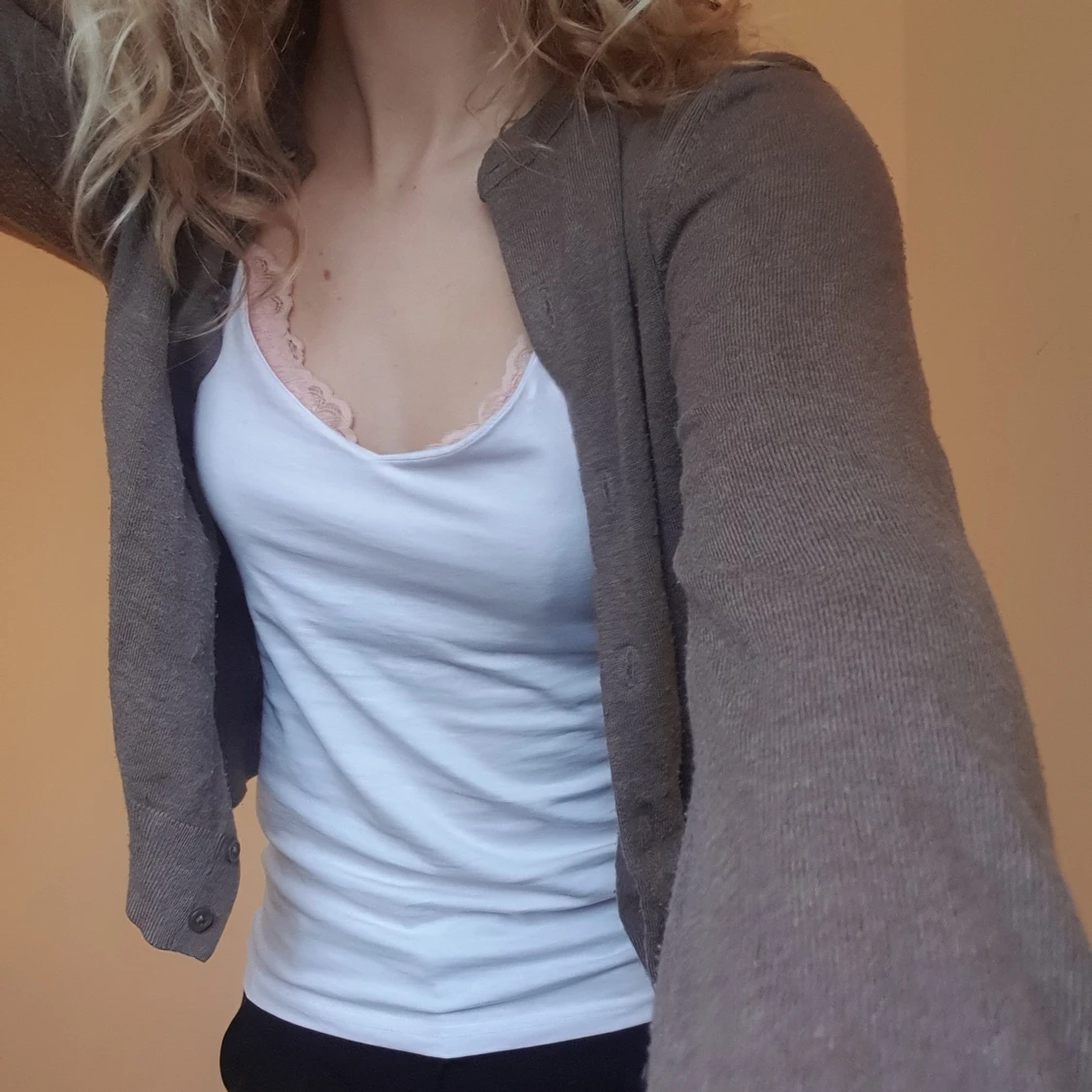 Brun kofta från hm - 27