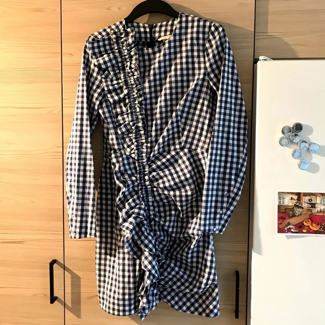 Rutig klänning, storlek 36