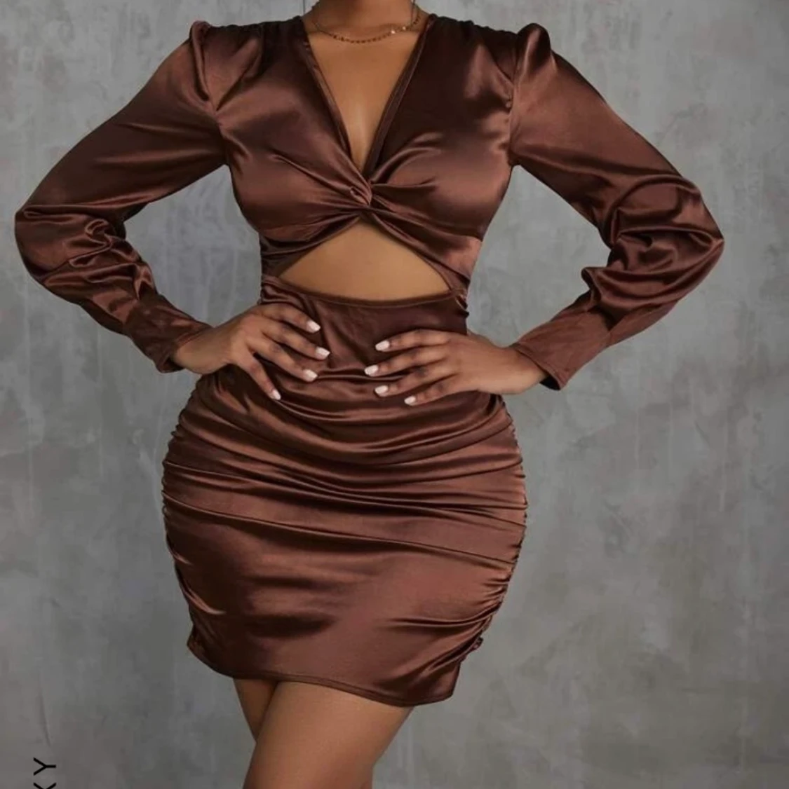 Brun klänning  - 90