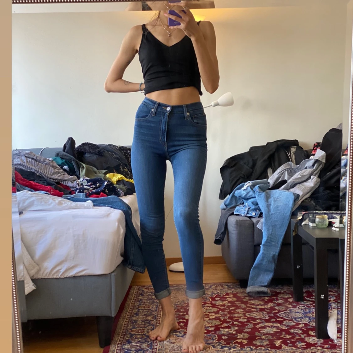 Levis jeans i storlek 26. Köpta för 1200