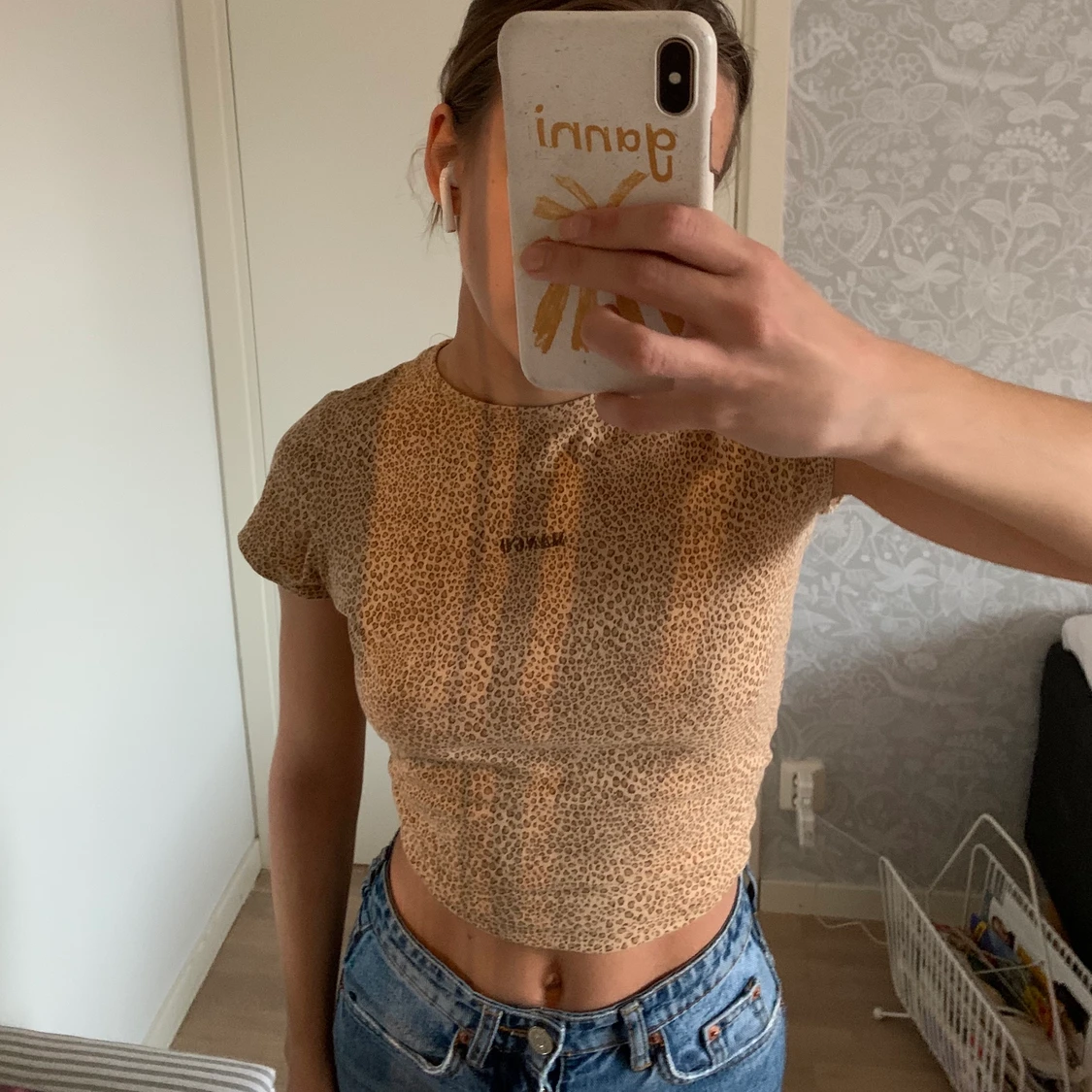 Leopardmönstrad babytee