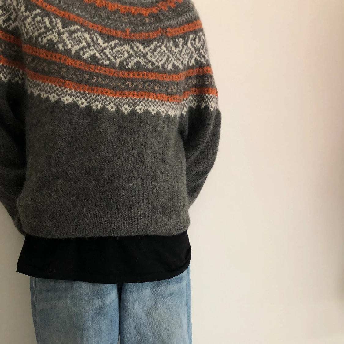 Mysig stickad tröja🫂 - 90