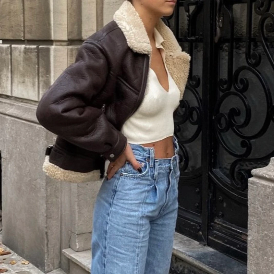 Jacka i läder  - 91