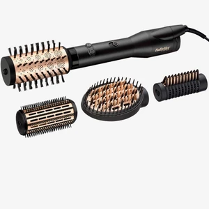 Varmluftsborte - Säljer denna varmluftsborste från babyliss. Köpt för ca 1 år sedan för runt 1000-lappen! Säljer då den ej kommer till användning. Använd 15-20ggr. Den har olika inställningar och kan även snurra. Håret blir superfint och man får en ”blowout” look