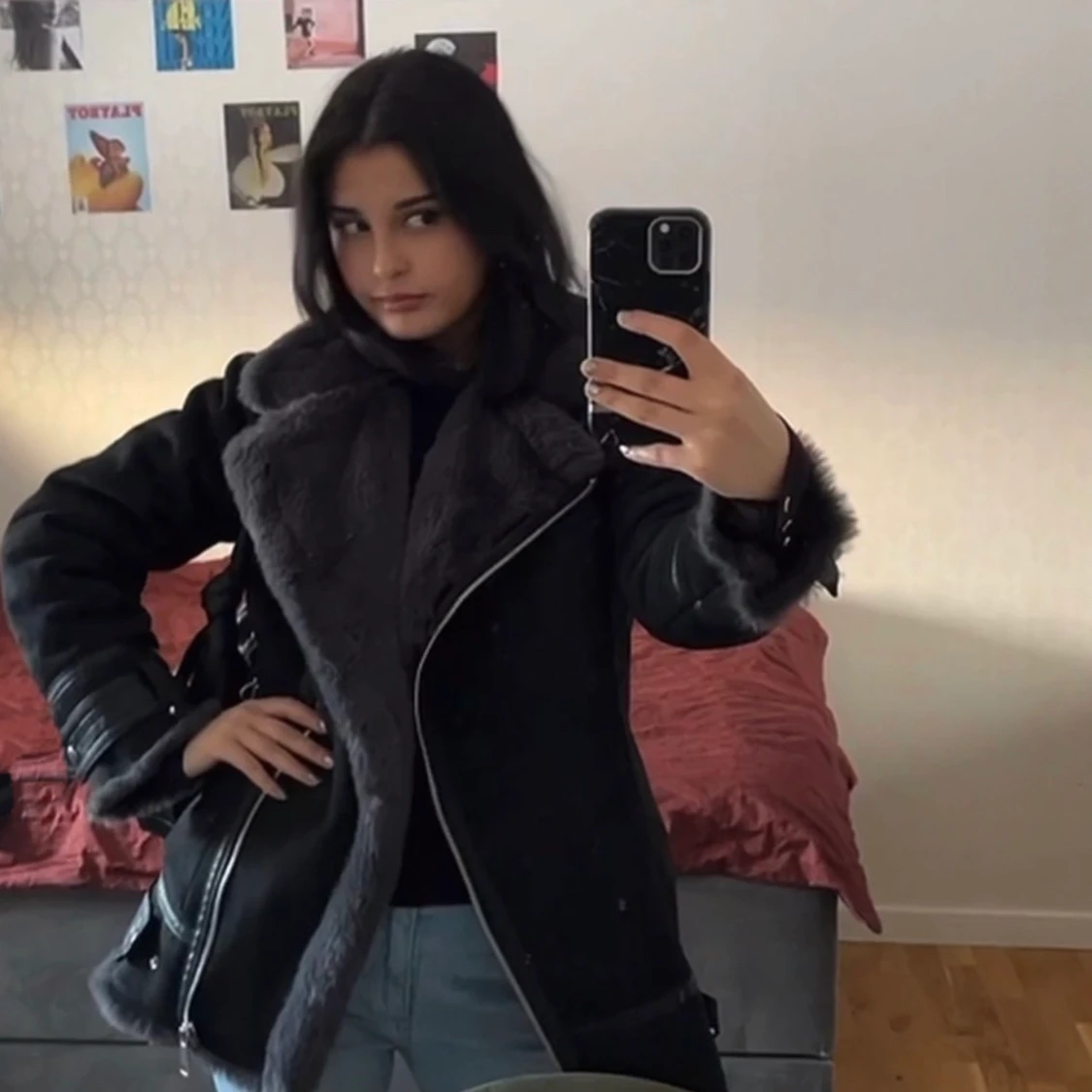 Jacka i fuskpäls  - 90