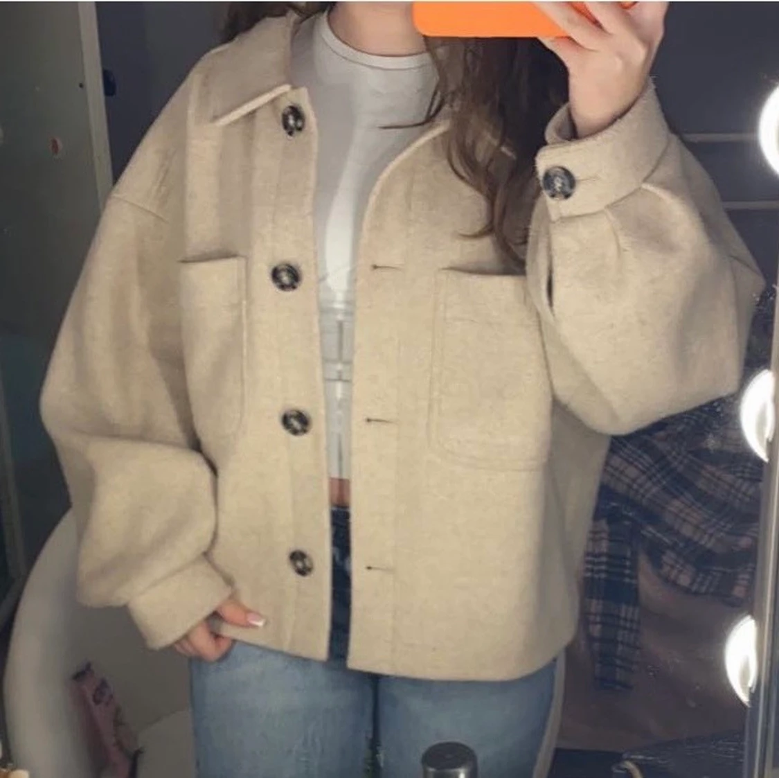 Höstjacka i beige - 91