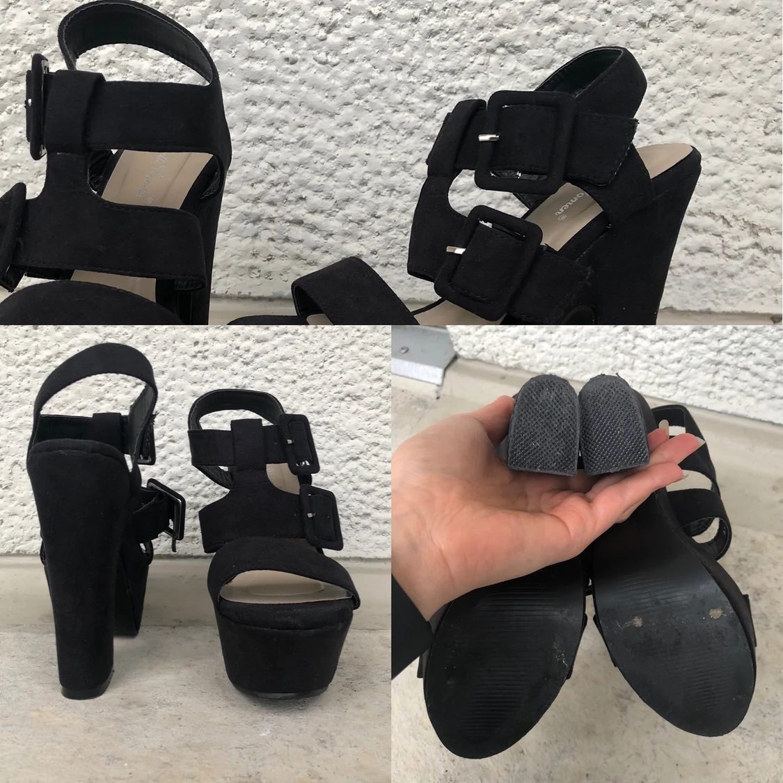 Svarta platå sandaler, från Belle Women. - 91