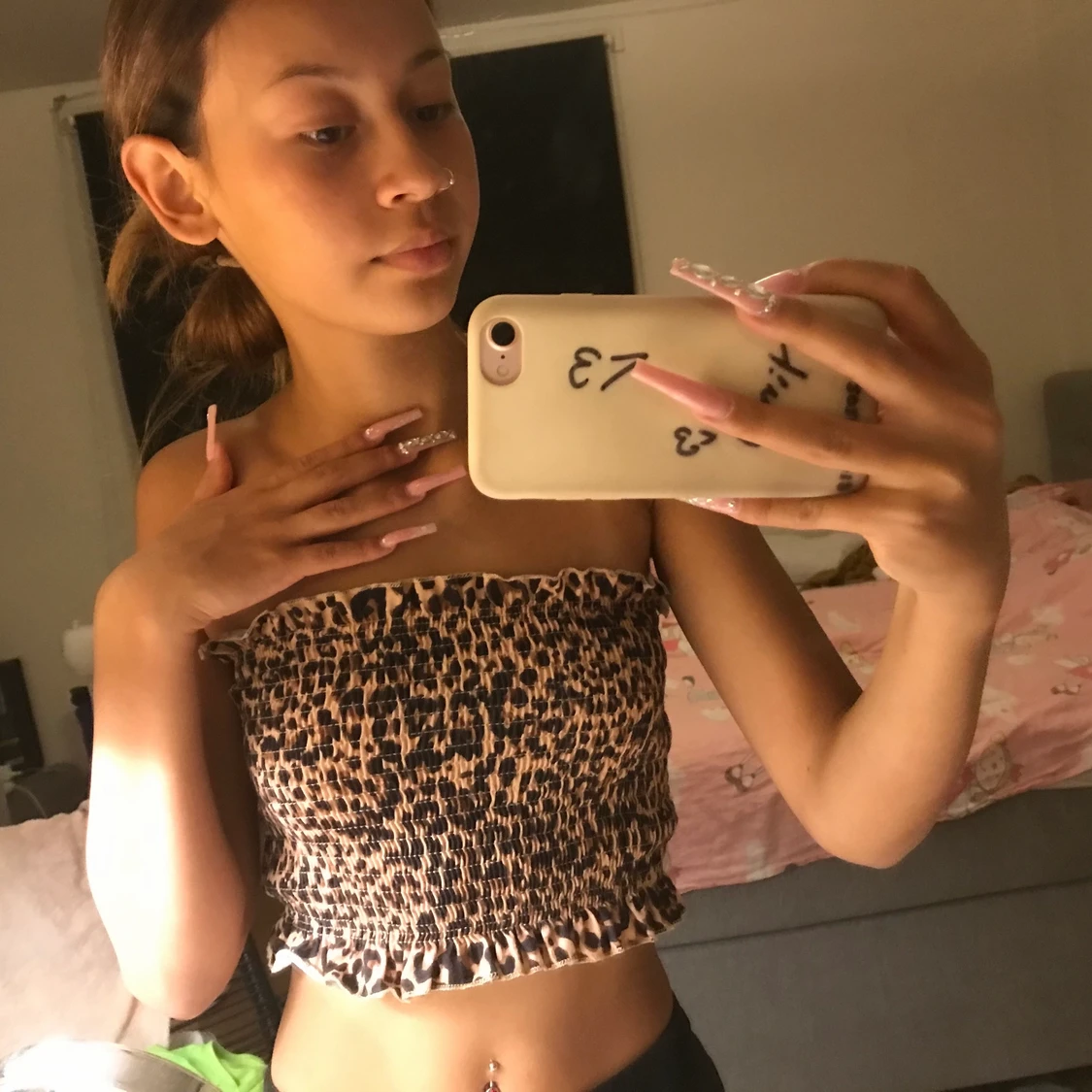 Leopard topp från shein