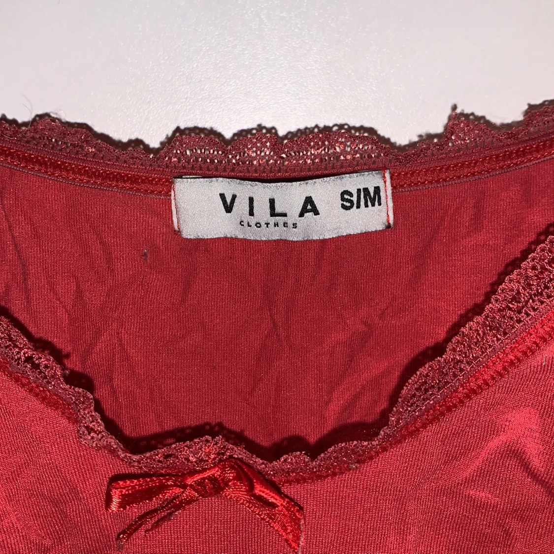 Rött linne i strl S/M☺️ - 91