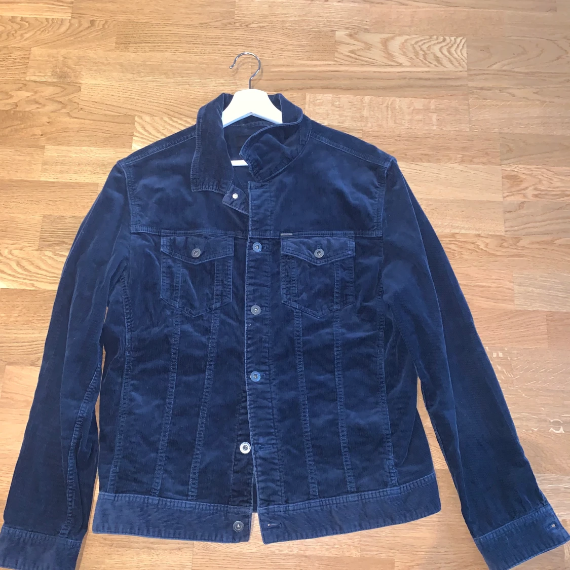 Blå manchesterjacka, L - 90