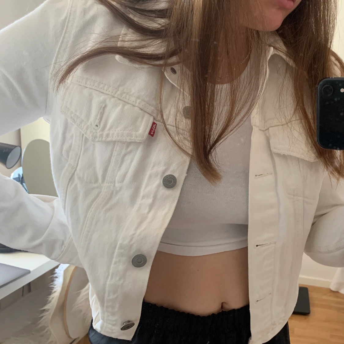 Vit jeansjacka Levi’s