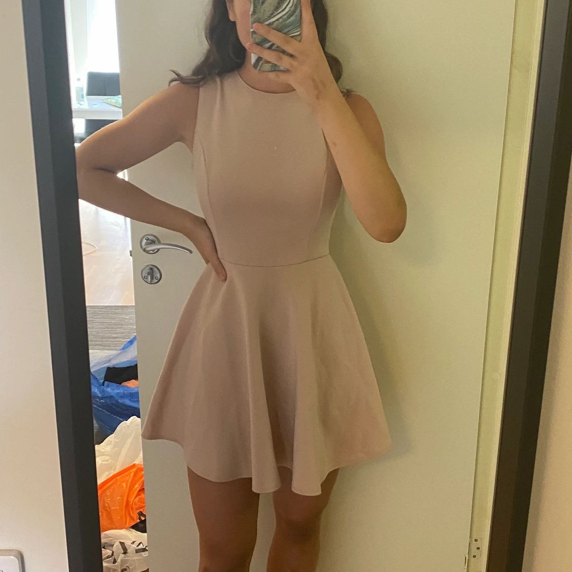 Pudderrosa klänning 