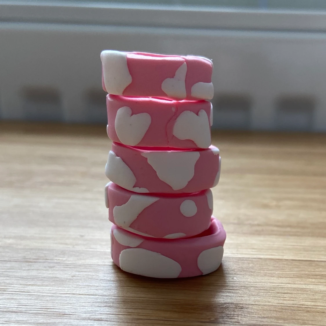 Cow print ringar - 90