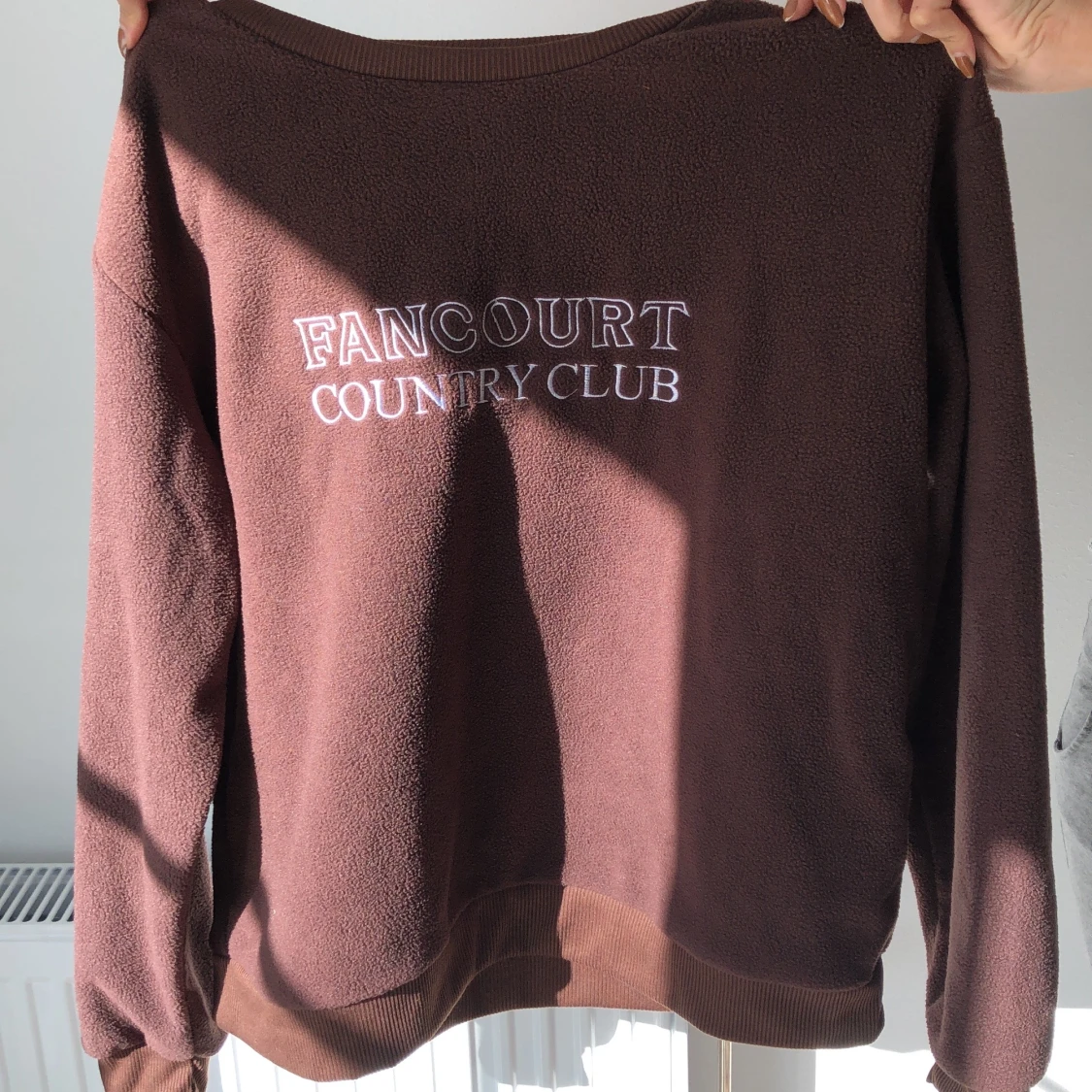 Brun fleecesweater - 91