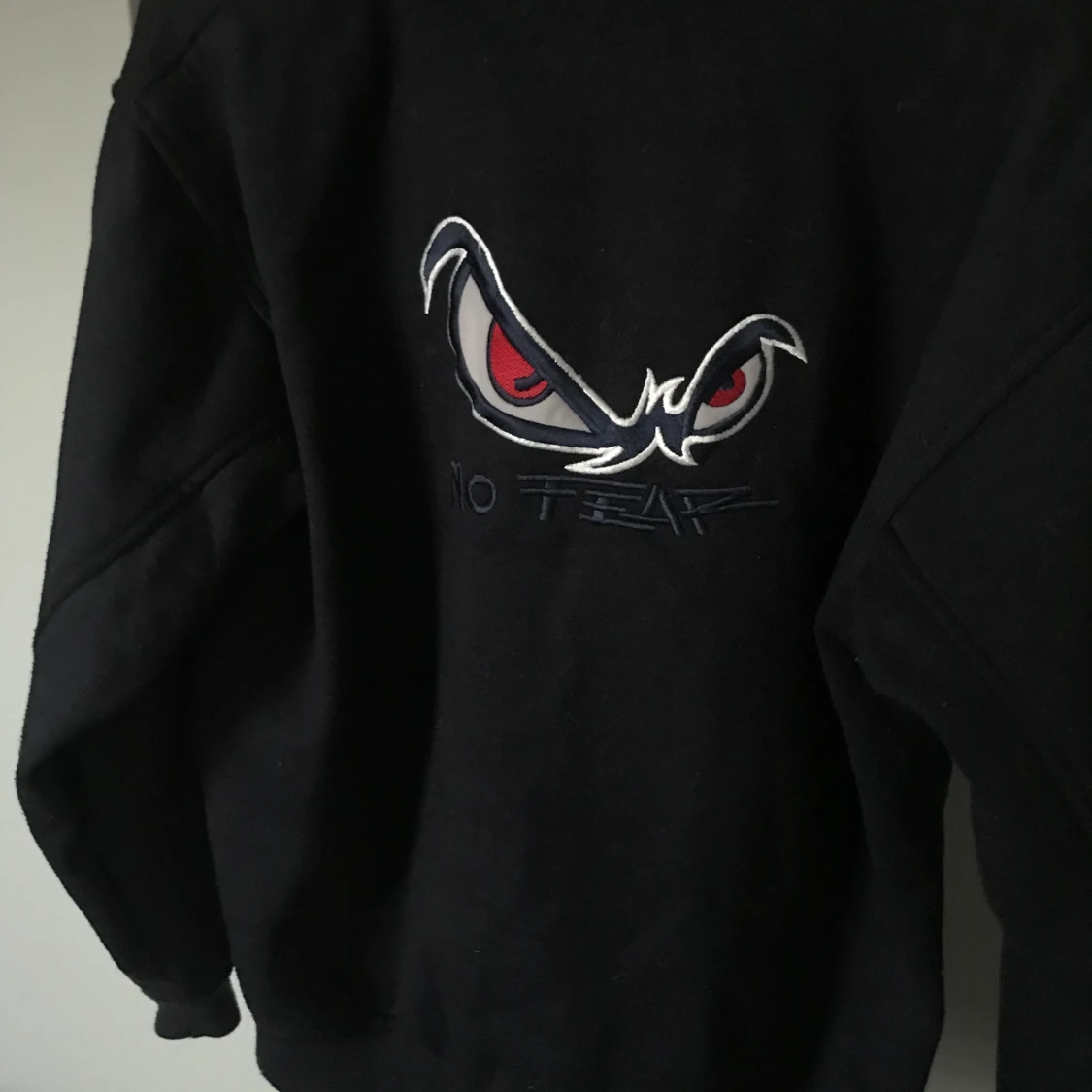 NO FEAR  mörkblå hoodie - 90