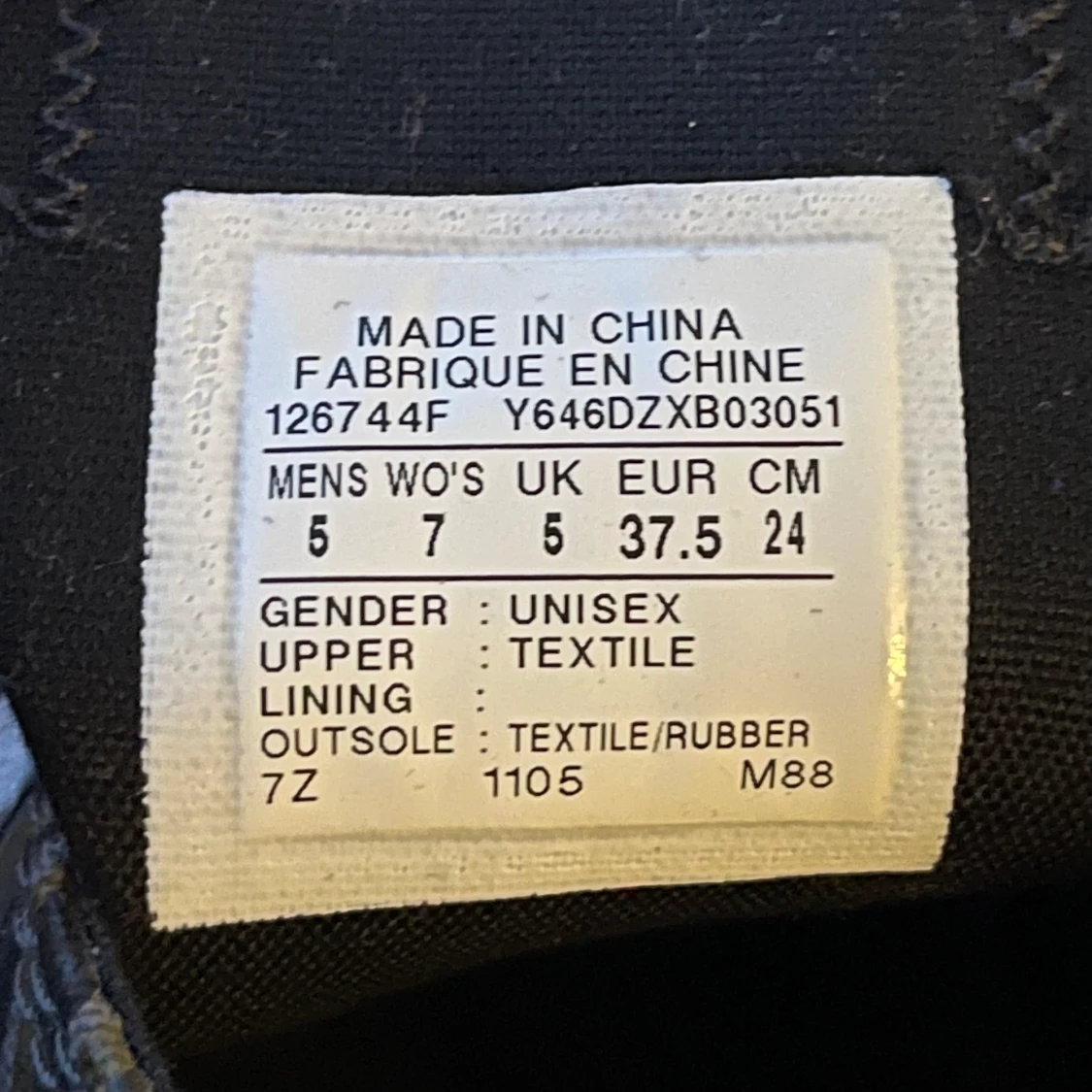 Helt nya zebra Converse 37,5 - 91