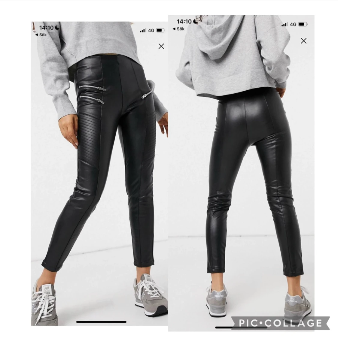 HELT NYA BIKER/skinn byxor 36