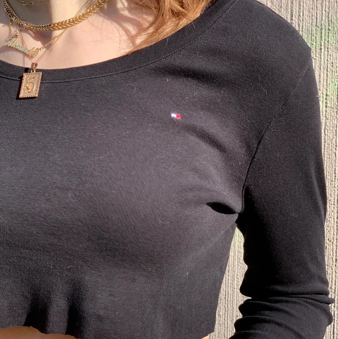 Croppad Tommy Hilfiger tröja