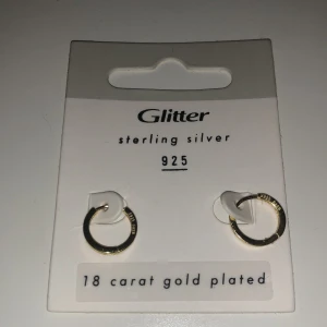 Örhängen  - Ringar i sterling silver, doppade i 18 karat guld. Aldrig använda. Nypris 179 - säljer dem för 150 kr