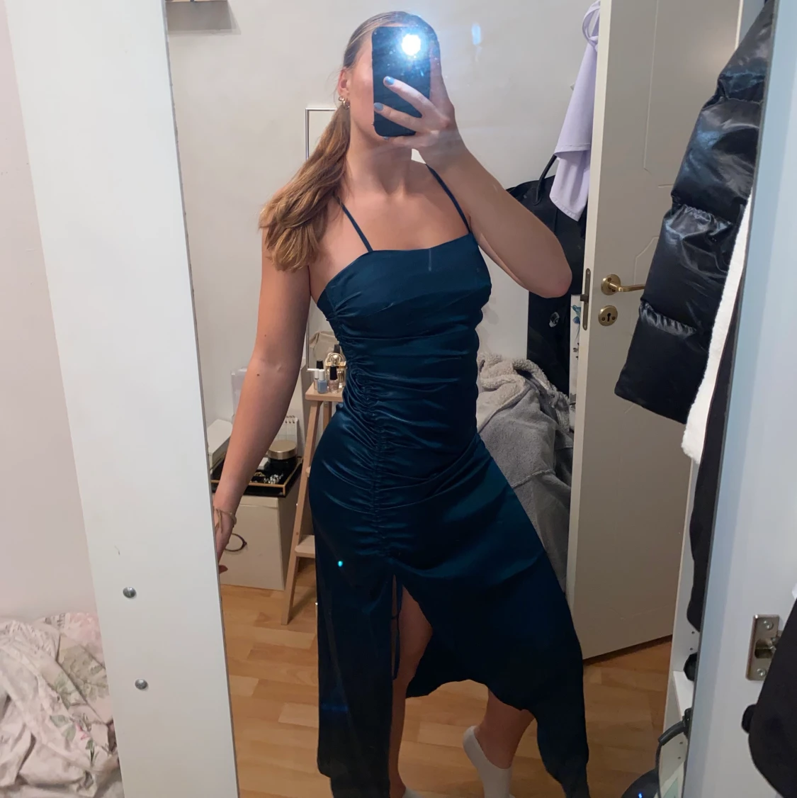 Mörkgrön balklänning 